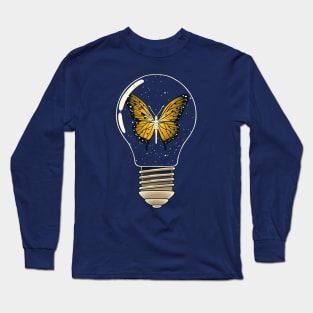 Trapped Orange Butterfly Monarch by Tobe Fonseca Long Sleeve T-Shirt
